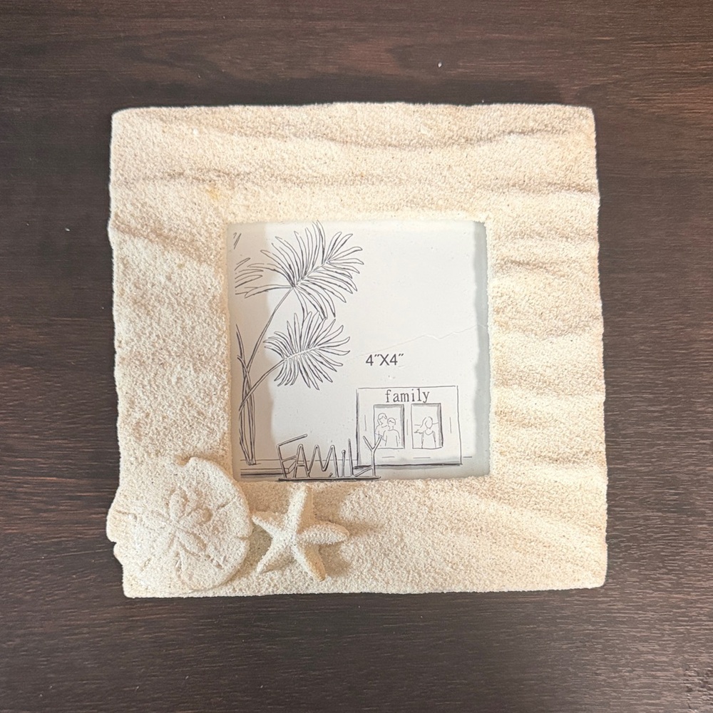 Sand Textured Photo Frame - Cream